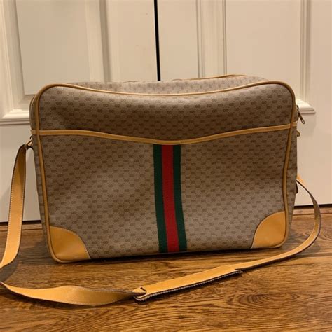 gucci shoulder bag vintage|vintage gucci overnight bag.